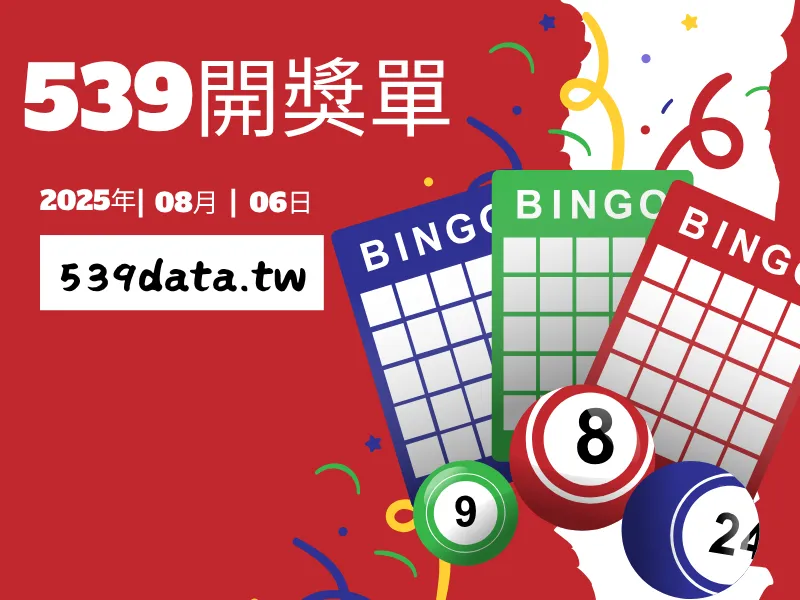 2025年08月06日-539開獎單
