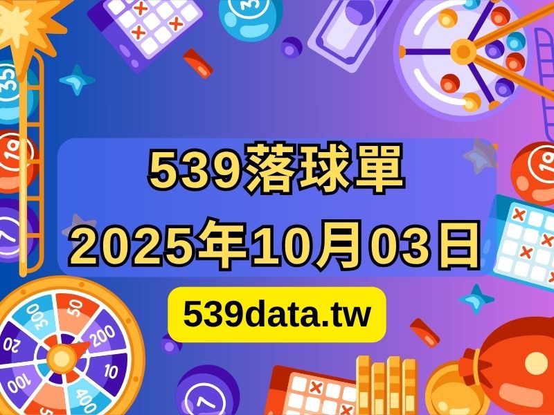 2025年10月03日-539落球單